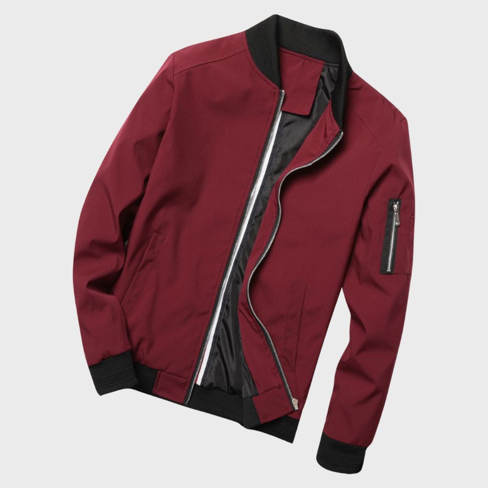 Harley Jacket | Sleek Zip-Up Bomber Jacket