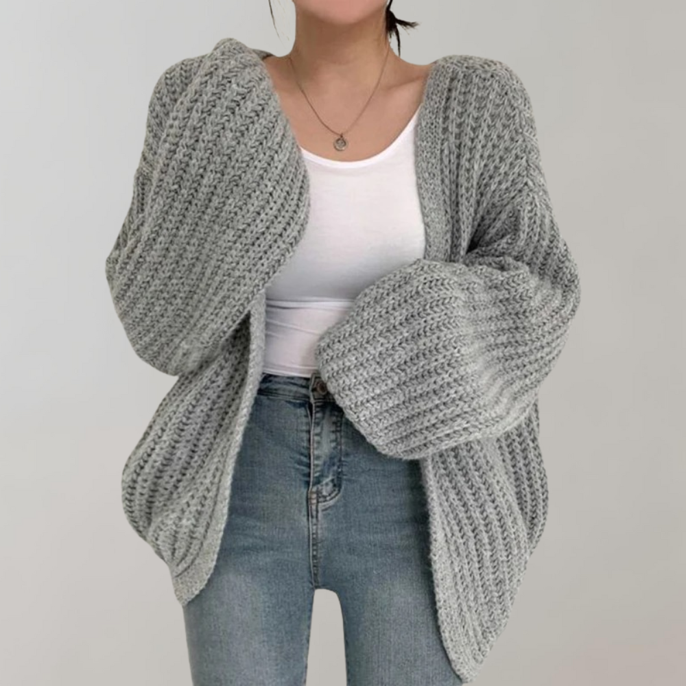 Quinsley Cardigan | Women's Cozy Open-Knit Long Sleeve Cardigan