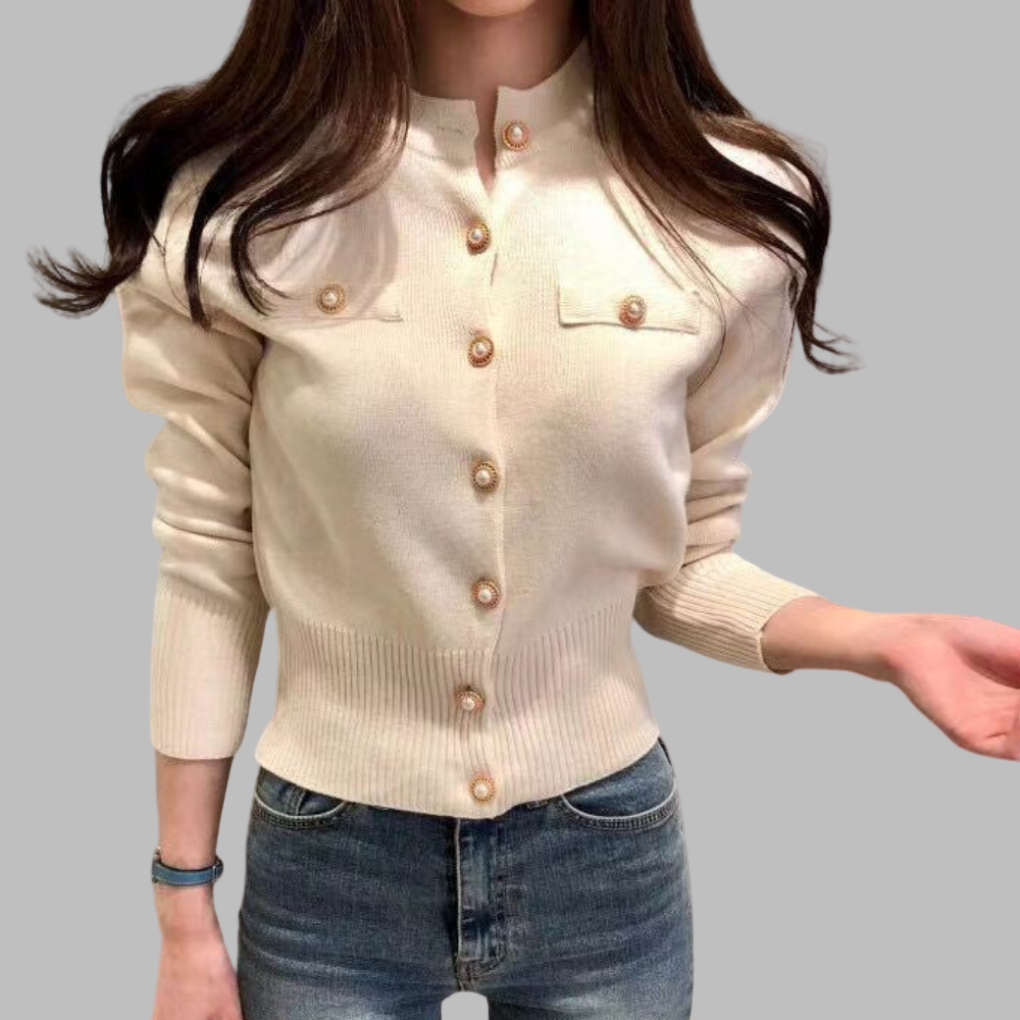 Rea Cardigan | Women’s Autumn Elegant Button-Up Knit Cardigan