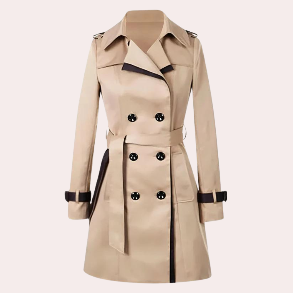 Juliana Coat | Elegant Double-Breasted Women's Trench Coat