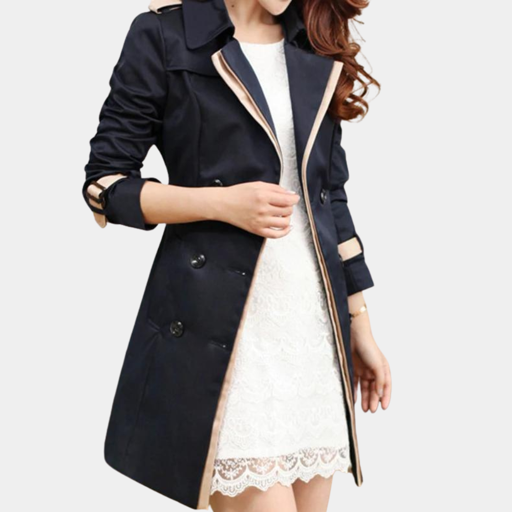 Juliana Coat | Elegant Double-Breasted Women's Trench Coat