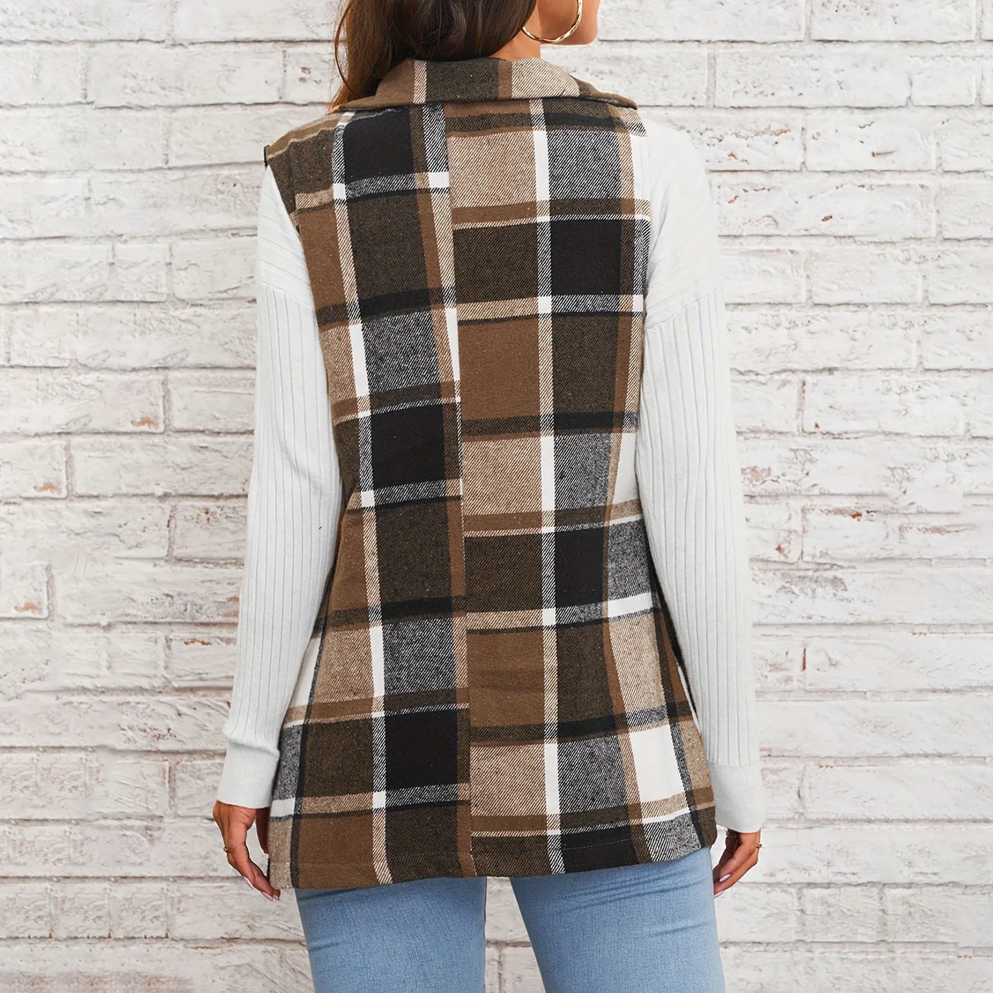 Joretta   Women's Long Plaid Cardigan | Stylish & Cozy Layer