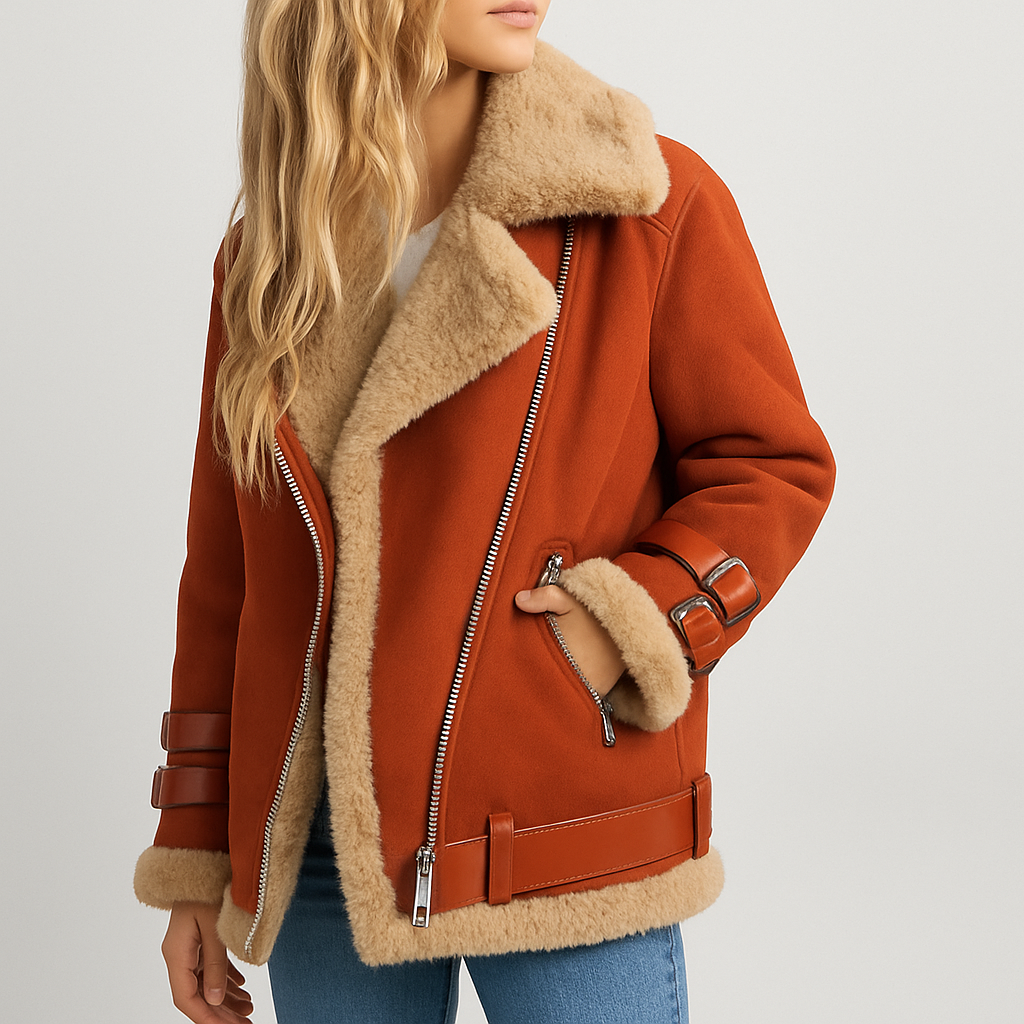Rayna Jacket | Women's Autumn Suede Jacket with Fleece Lining