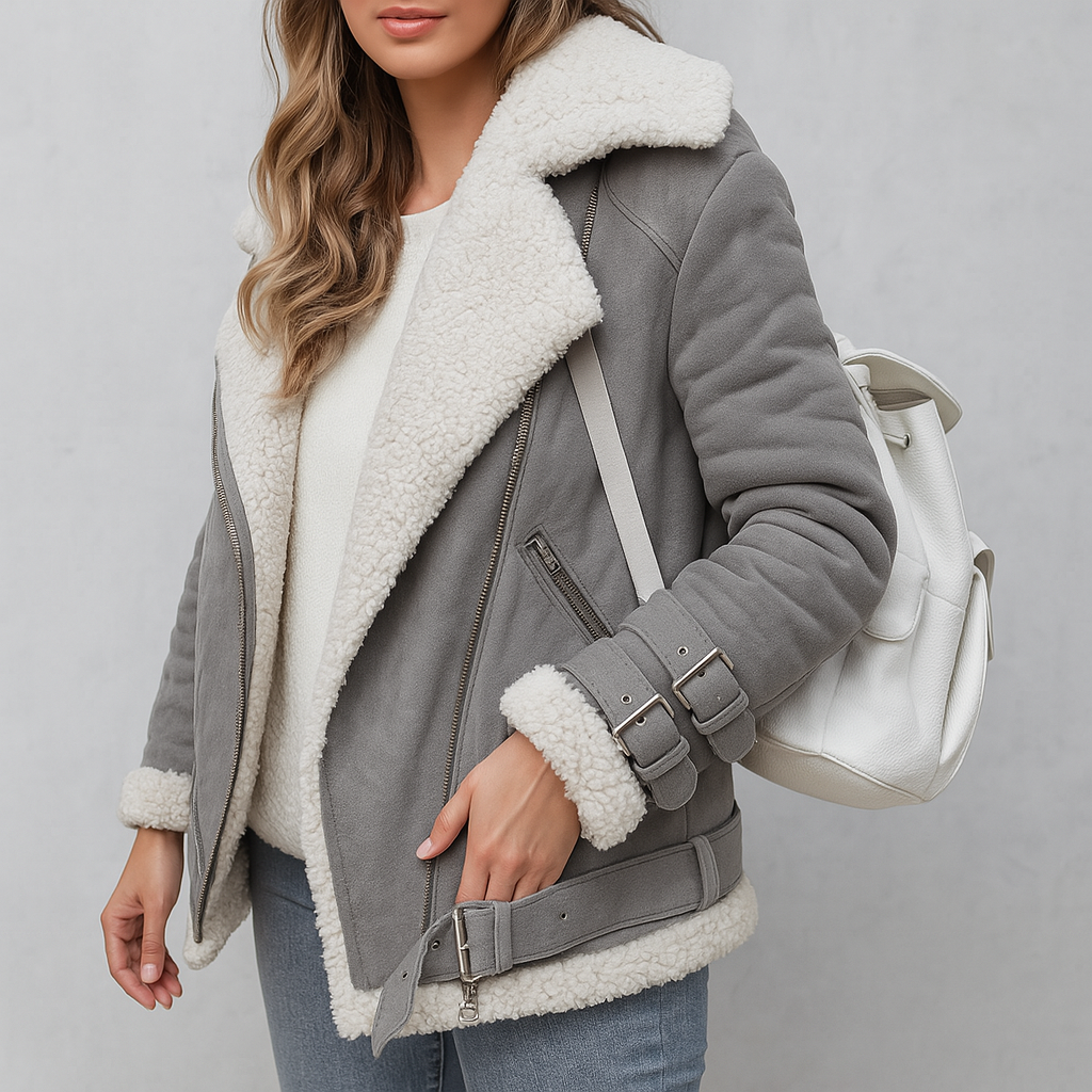 Rayna Jacket | Women's Autumn Suede Jacket with Fleece Lining