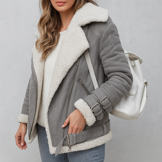 Rayna Jacket | Women's Autumn Suede Jacket with Fleece Lining