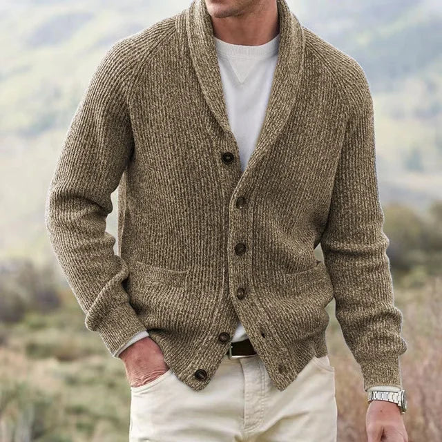 Hendrick Cardigan | Casual Knit Button-Up Sweater for Men