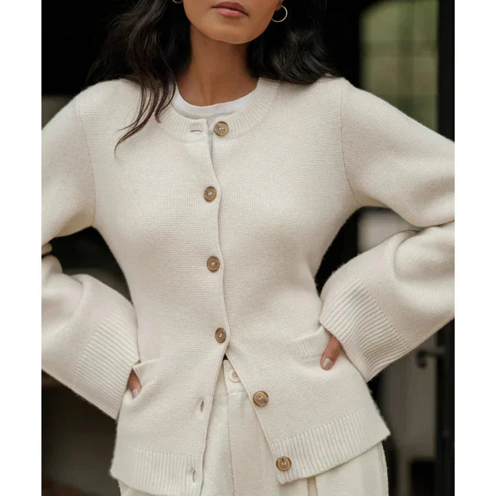 Rosanna Cardigan | Women’s Autumn Chic Knit Button-Up Cardigan