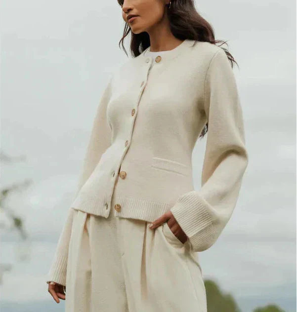 Rosanna Cardigan | Women’s Autumn Chic Knit Button-Up Cardigan