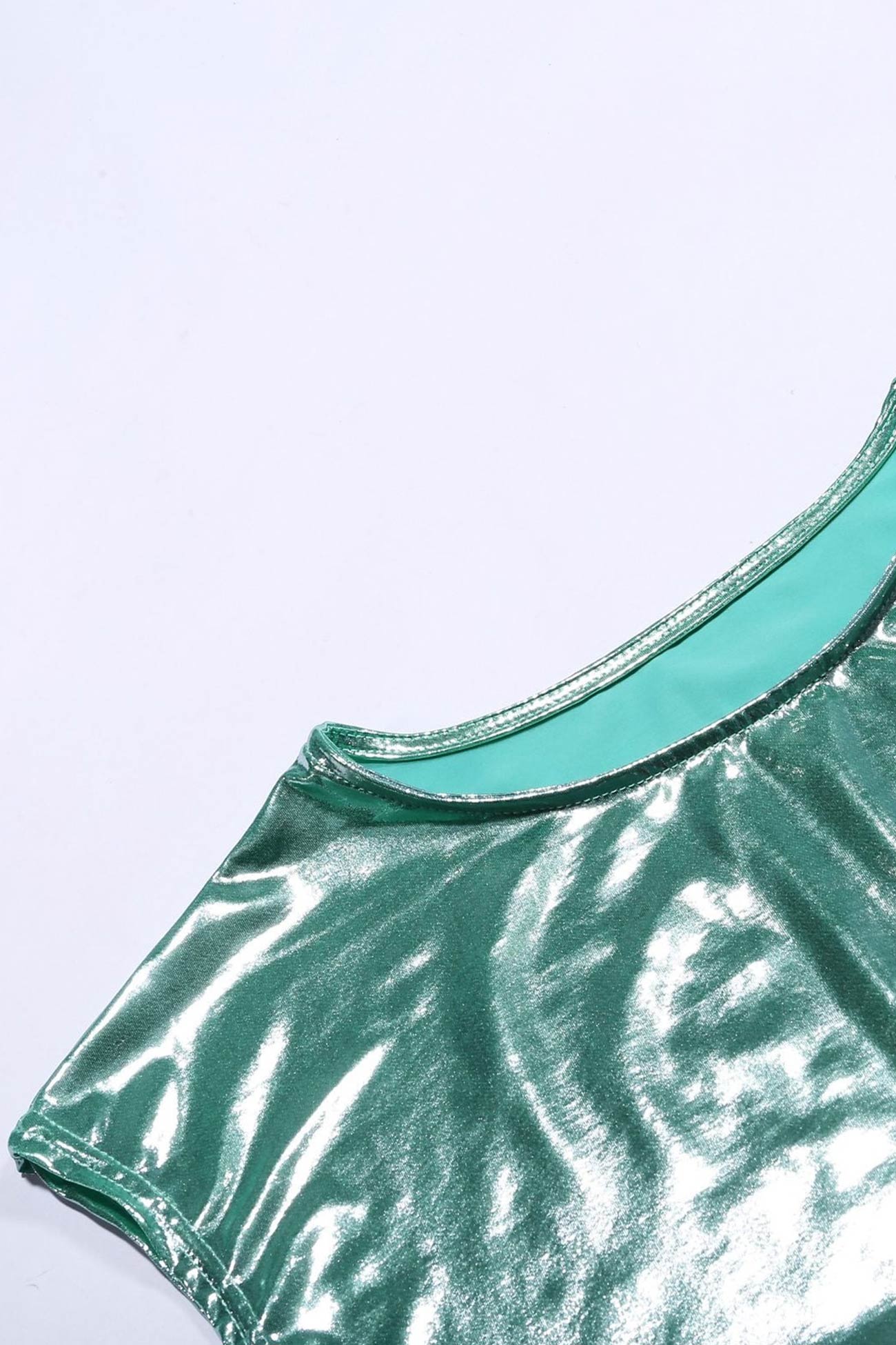 Danirae Two-Piece Set | Metallic Crop Top and Wide-Leg Pants Co-ord