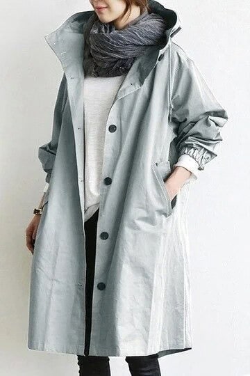 Annie Coat | Women's Oversized Lightweight Trench Coat