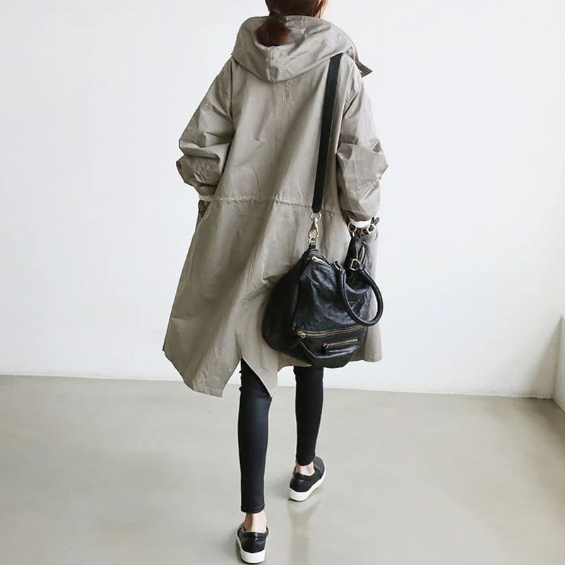 Annie Coat | Women's Oversized Lightweight Trench Coat