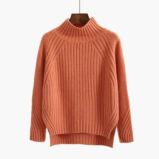 Geneva Sweater | Premium Ribbed Turtleneck Sweater