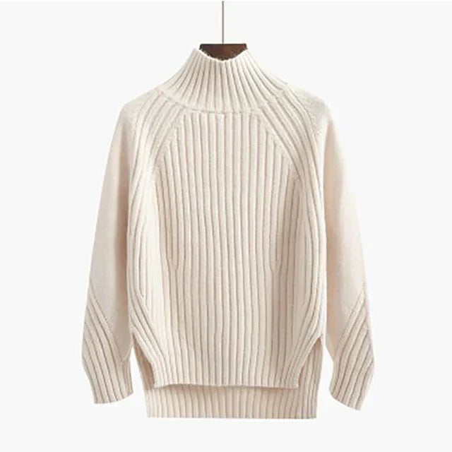 Geneva Sweater | Premium Ribbed Turtleneck Sweater