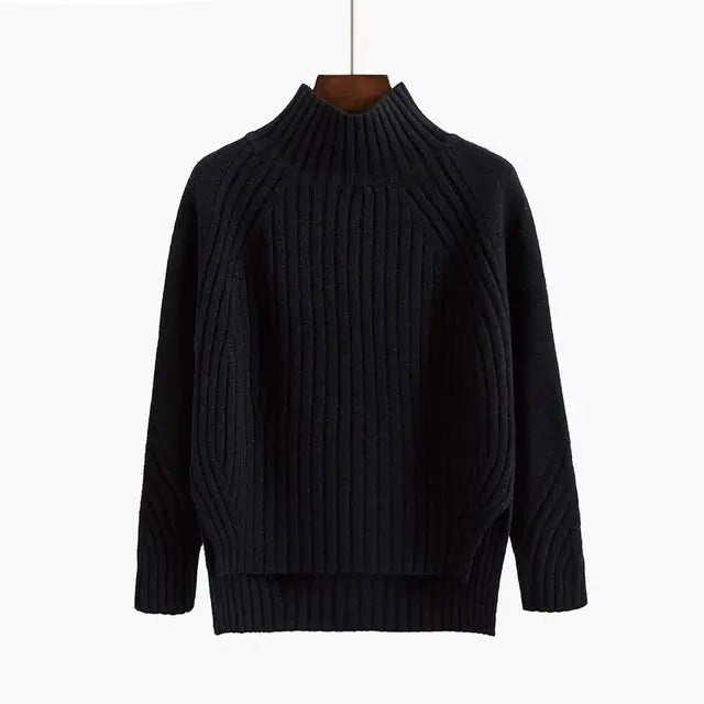 Geneva Sweater | Premium Ribbed Turtleneck Sweater