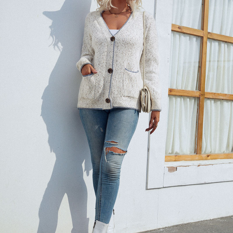 Oceana Cardigan | Women's Autumn Casual Knitted Cardigan with Pockets