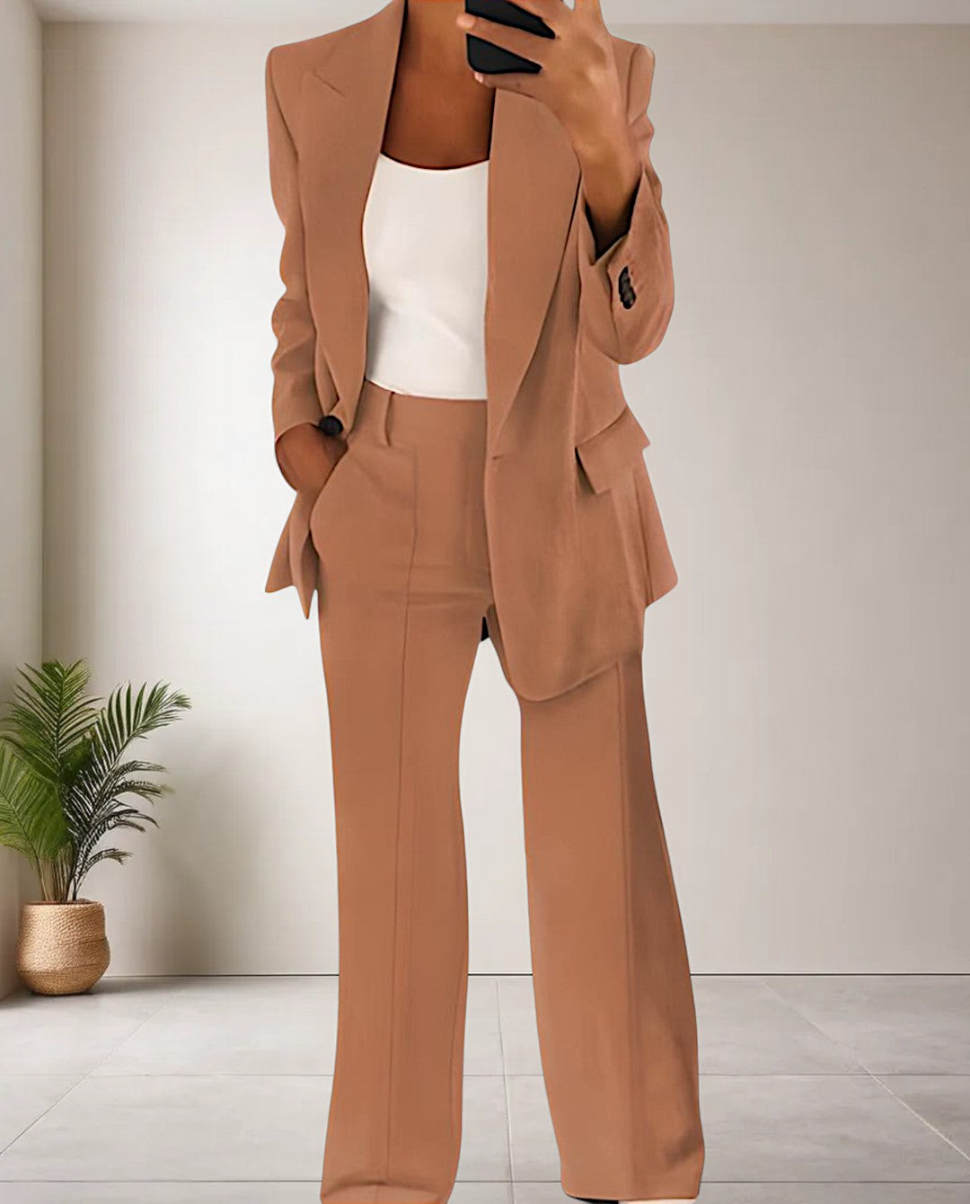 Ivona Set | Formal Blazer with Wide-Leg Pants