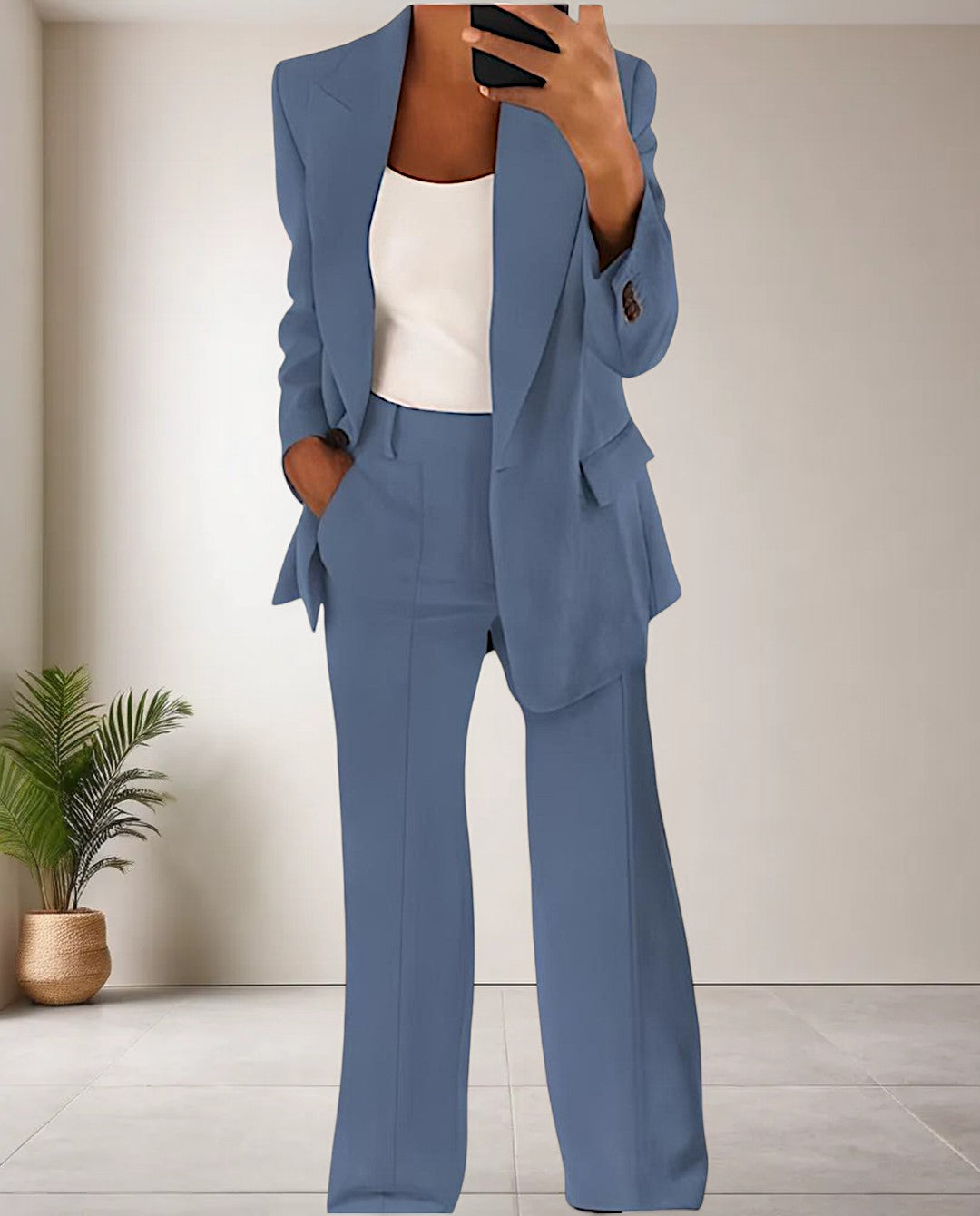 Ivona Set | Formal Blazer with Wide-Leg Pants