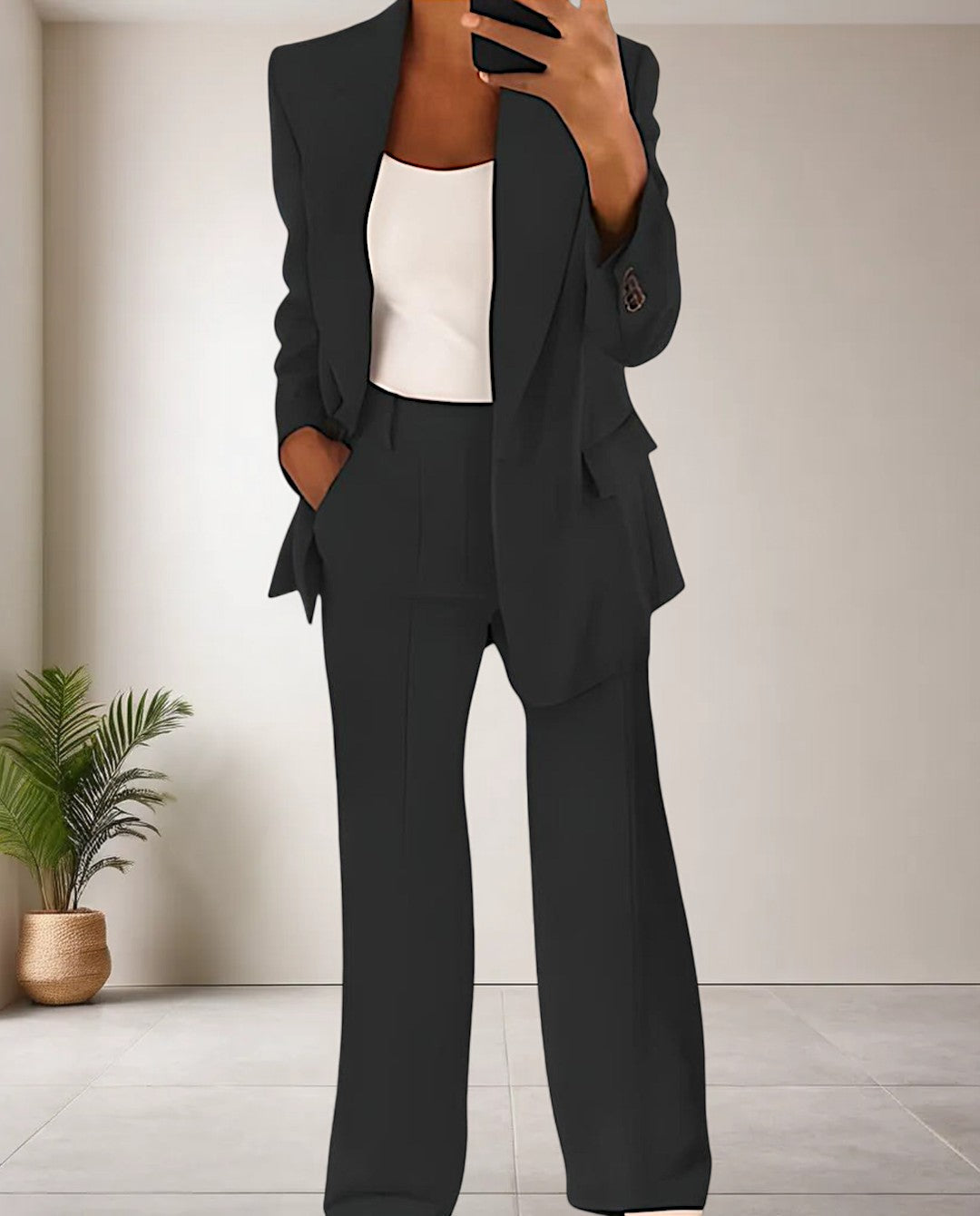 Ivona Set | Formal Blazer with Wide-Leg Pants