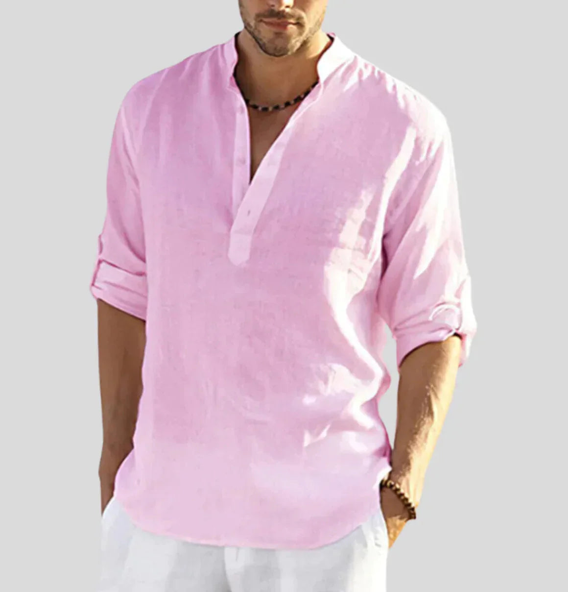 Whitaker Shirt | Men’s Cotton Half-Button Shirt