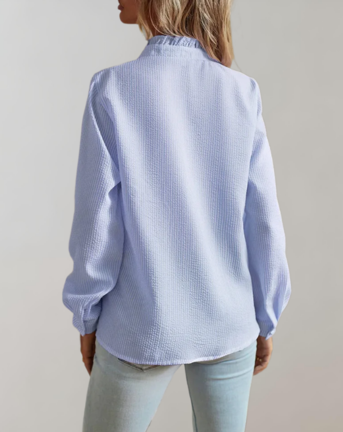 Imari Top | Loose-Fit Blouse with Ruffled Collar