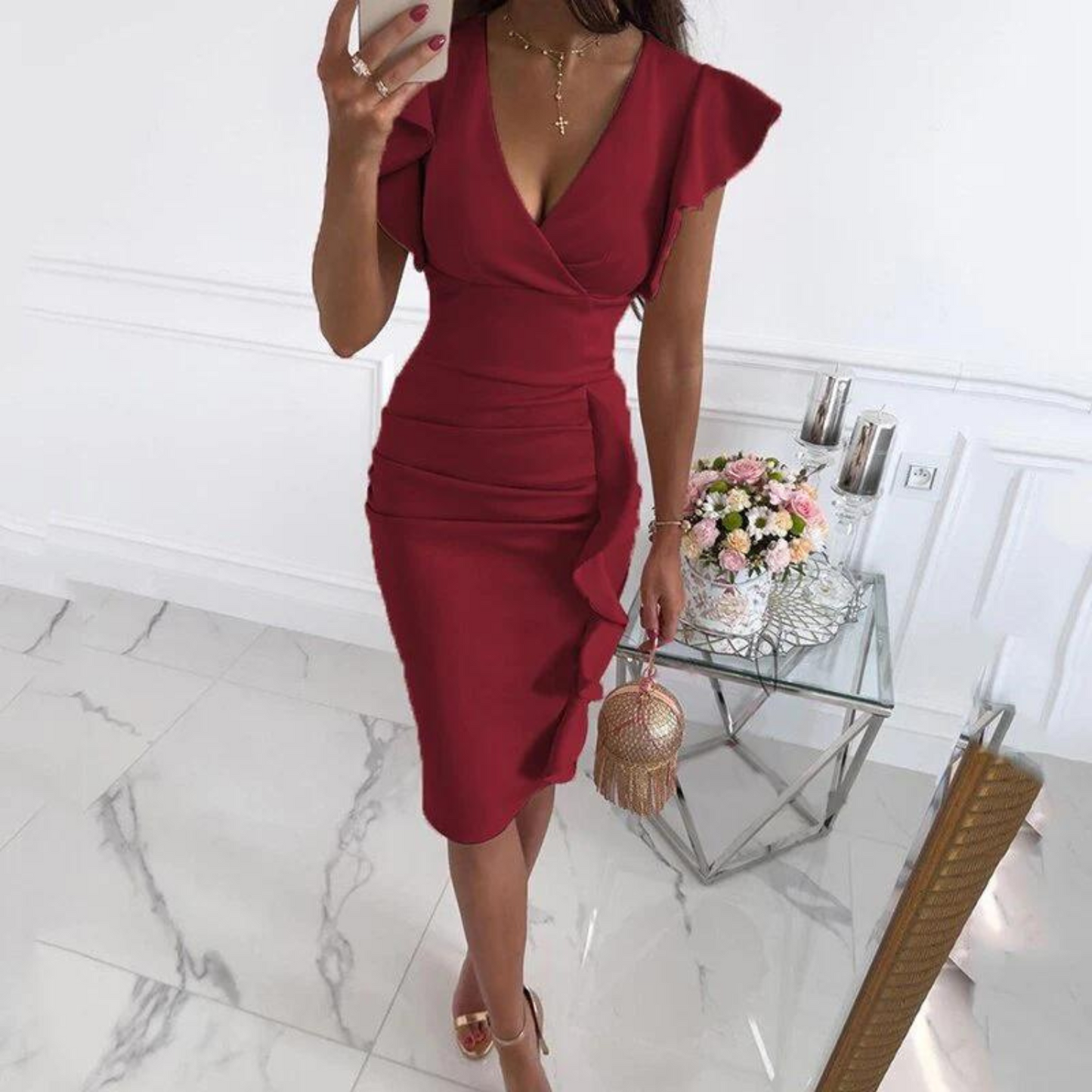 Yulisa Midi Dress | Women’s Lightweight Summer Midi Dress with Flowy Fit