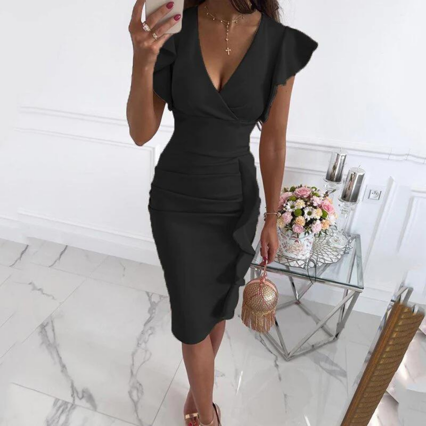 Yulisa Midi Dress | Women’s Lightweight Summer Midi Dress with Flowy Fit