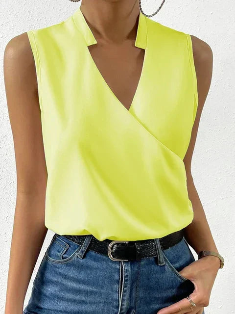 Brezella Blouse | Summer V-neck Sleeveless Women’s Blouse