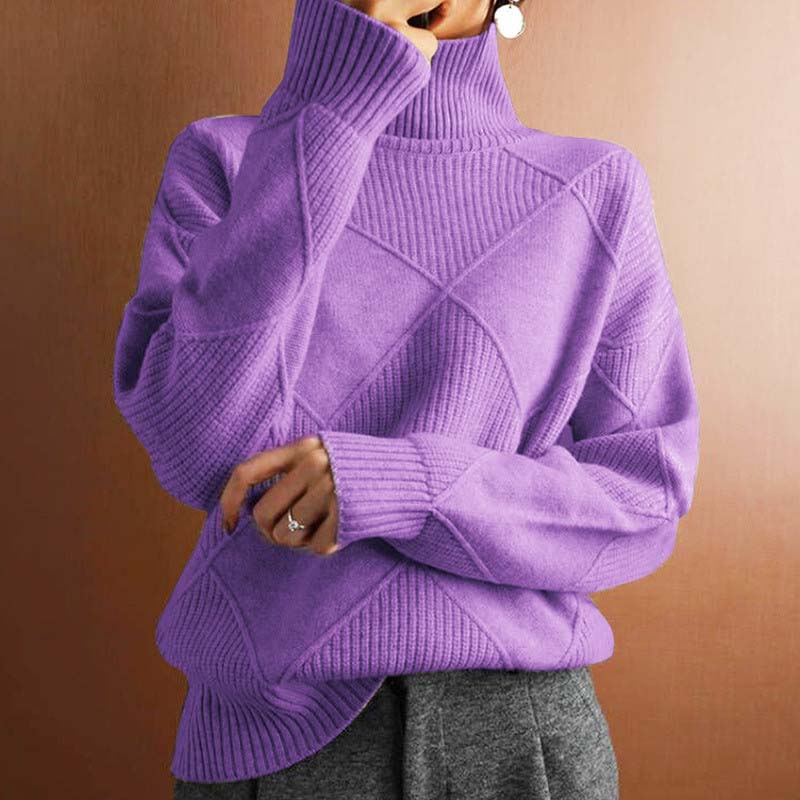 Nyna Sweater | Women's Winter High-Neck Knitted Sweater