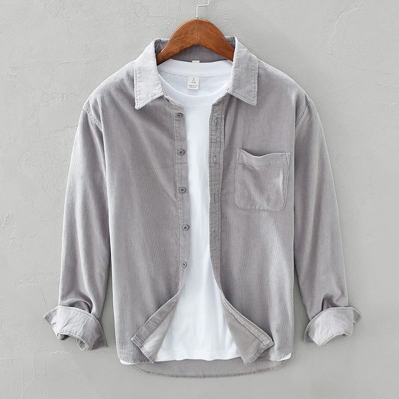 Warren Shirt | Men's Corduroy Button-Up Shirt with Chest Pocket
