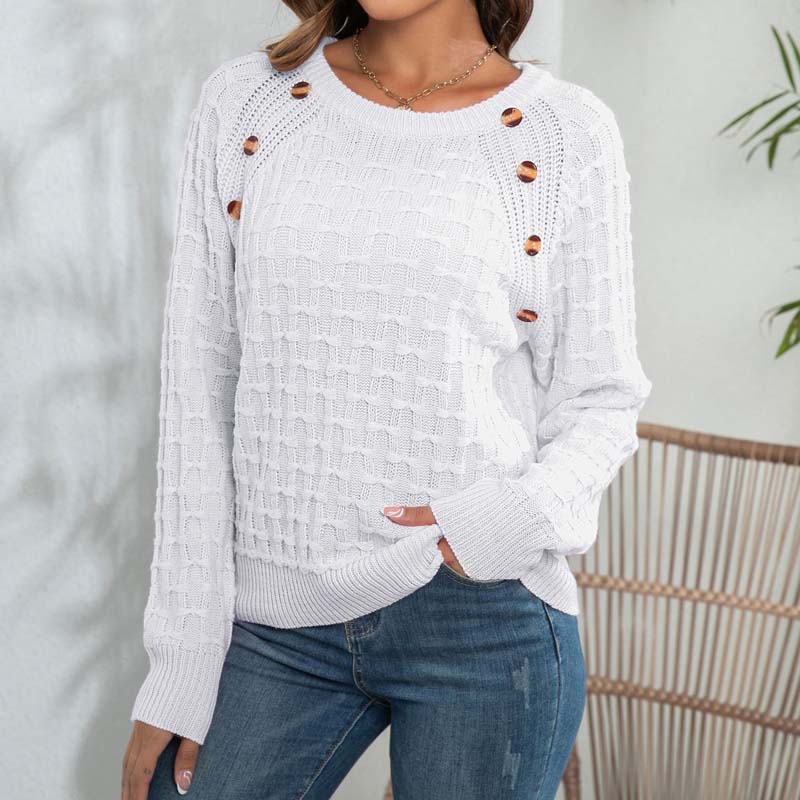 Orlanda Jumper | Women's Spring Knit Jumper with Button Detail