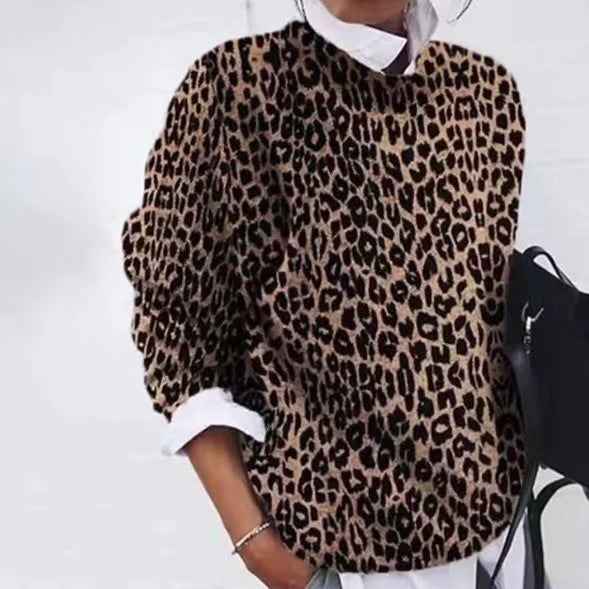 Karolina Sweater | Animal Print Bold Knit Statement