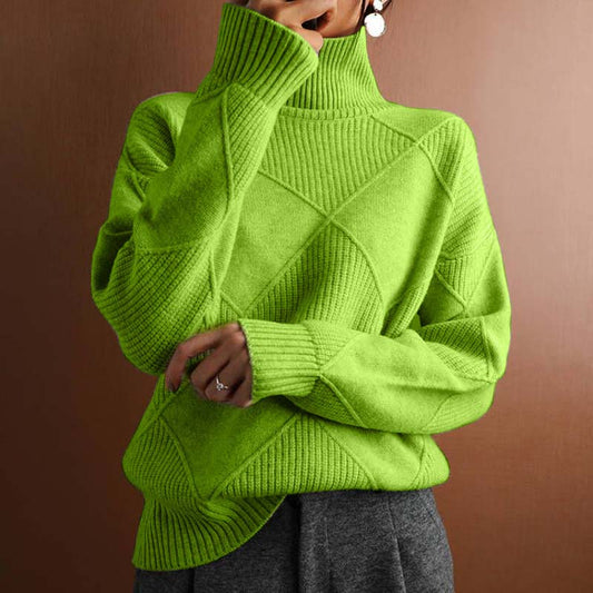 Nyna Sweater | Women's Winter High-Neck Knitted Sweater