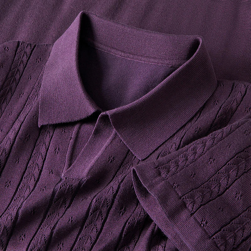 Benton Shirt | Men’s Knitted Polo Shirt with Short Sleeves and Modern Fit