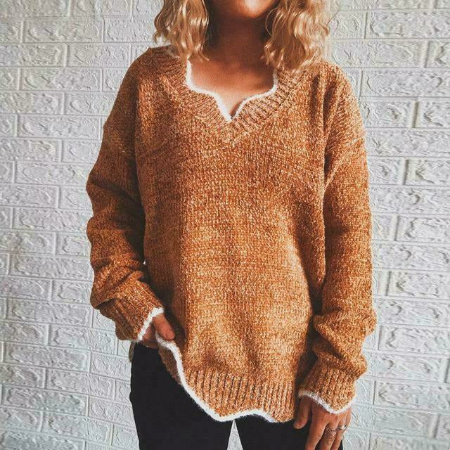 Novella Jumper | Women's Autumn Solid-Color Casual Jumper