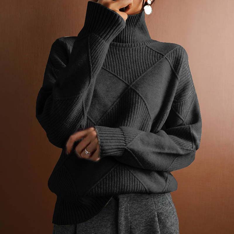 Nyna Sweater | Women's Winter High-Neck Knitted Sweater