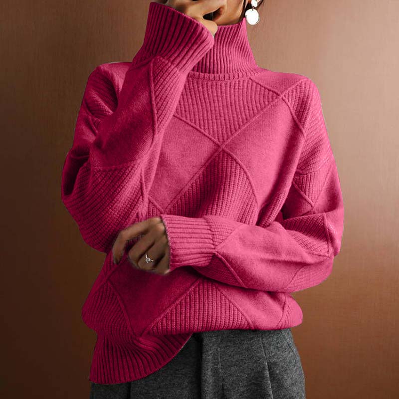 Nyna Sweater | Women's Winter High-Neck Knitted Sweater