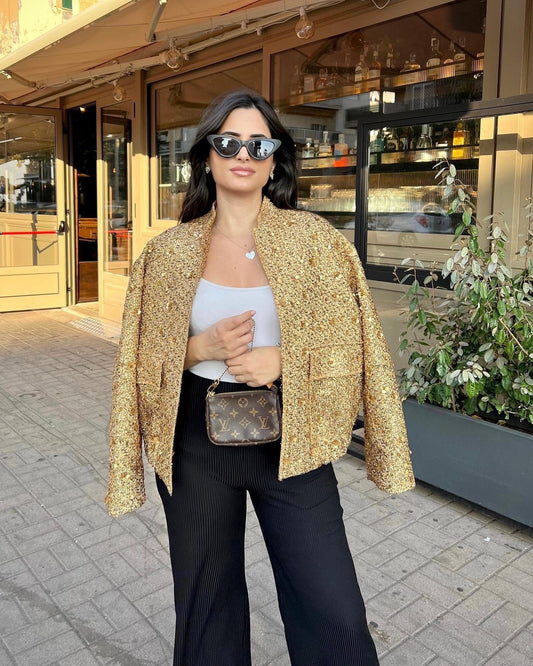 Shanaya Blazer | Autumn Sequin Statement Blazer