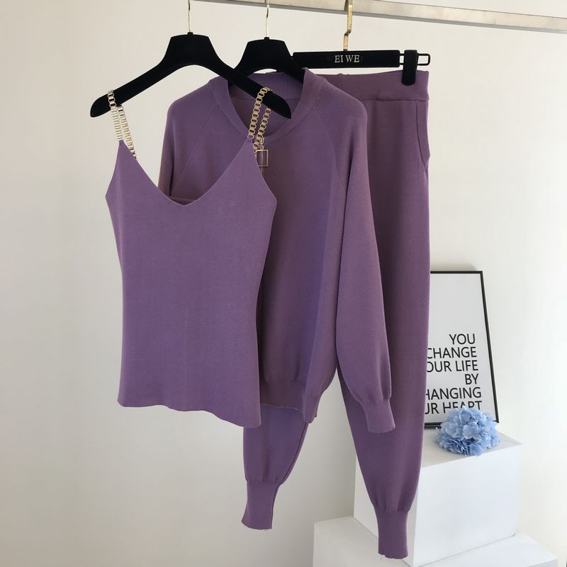 Olympia Tracksuit | 3-Piece Stylish Tracksuit Set with Gold Detail