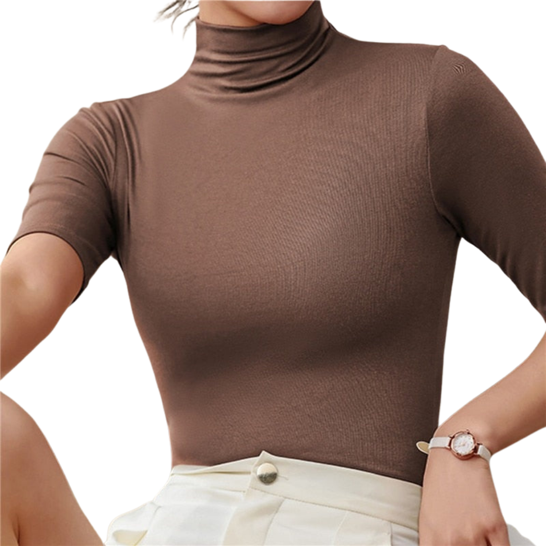 Gwendolyn Top | Ultra-Thin Seamless Turtleneck