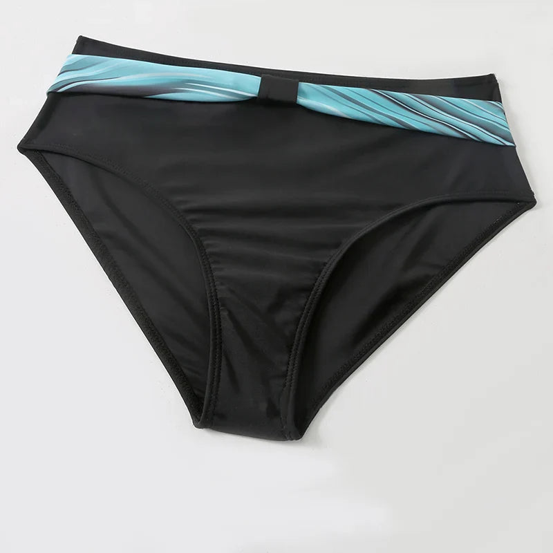 Tanesha Bikini | High-Waisted Push-Up Halter Bikini Set