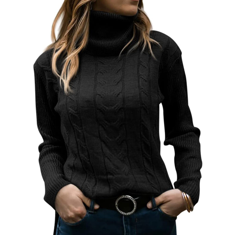 Jocelyn  Cozy Women's Turtleneck Sweater | Soft Knit Pullover