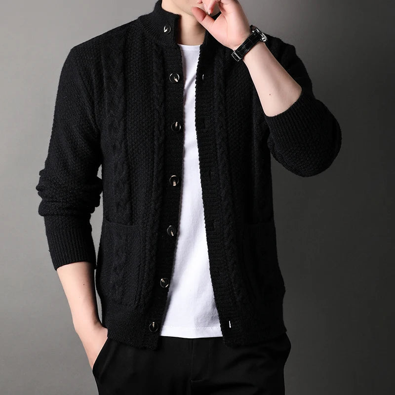 Henry Cardigan | Thick Knit Buttoned Cardigan for Men