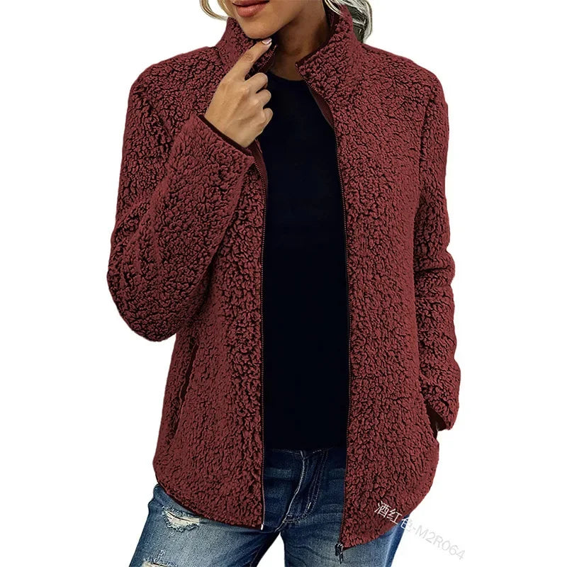 Nilda Jacket | Women's Autumn Fleece Zip-Up Jacket