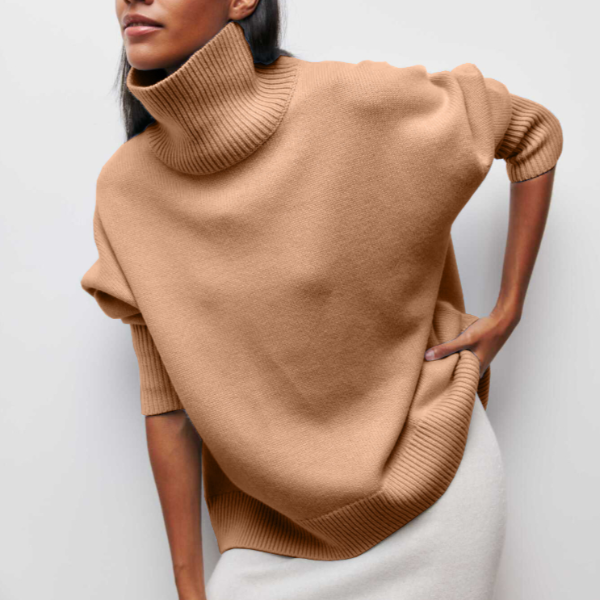 Emilia Sweater | Warm Long-Sleeved Turtleneck Jumper