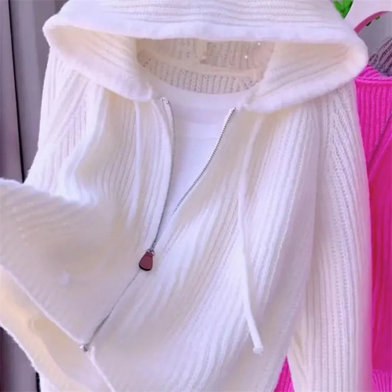 Louise Cardigan | Women's Knitted Zip-Up Hoodie