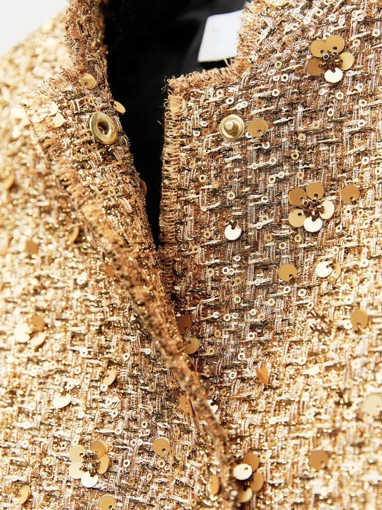 Shanaya Blazer | Autumn Sequin Statement Blazer