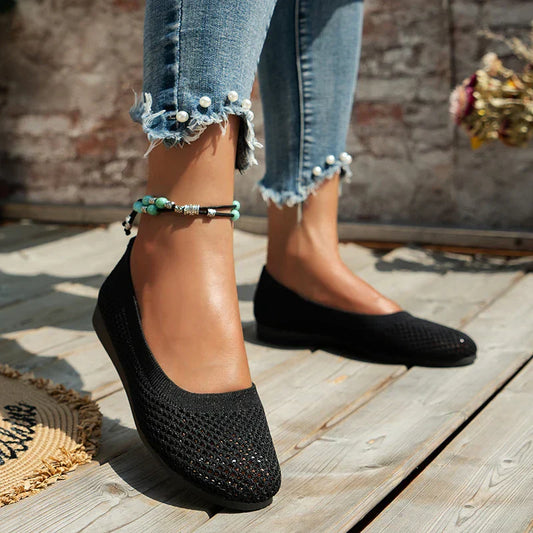 Xela Ballet Flats | Slip-On Ballet Flats for Women with Soft Step