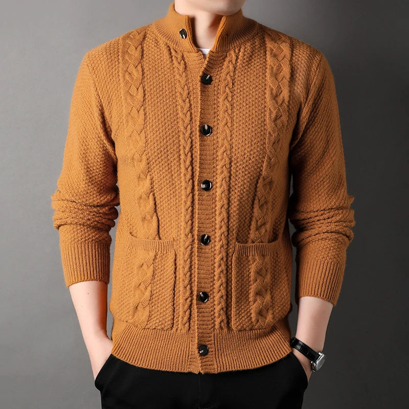 Henry Cardigan | Thick Knit Buttoned Cardigan for Men