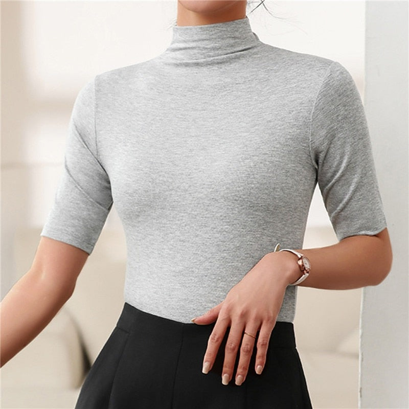 Gwendolyn Top | Ultra-Thin Seamless Turtleneck