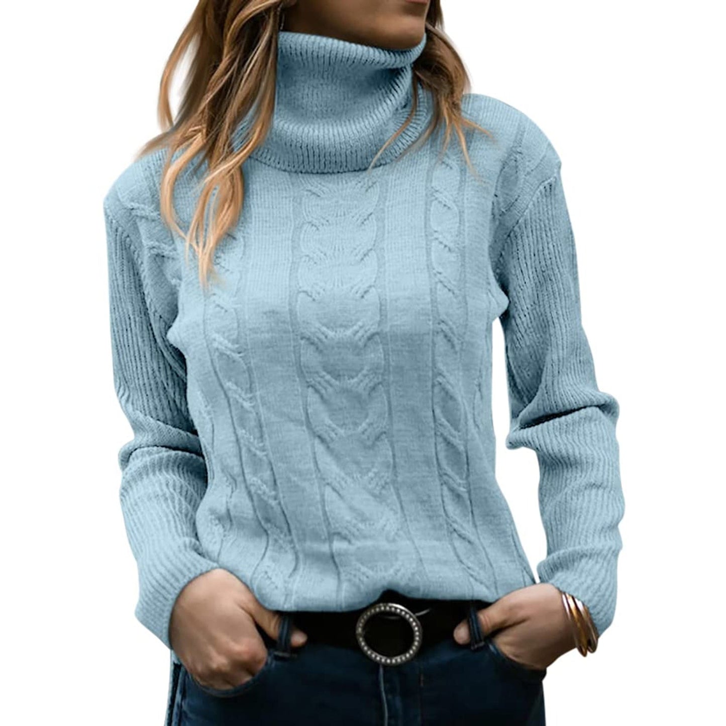 Jocelyn  Cozy Women's Turtleneck Sweater | Soft Knit Pullover